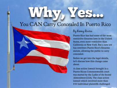 Can you carry concealed in Puerto Rico?
